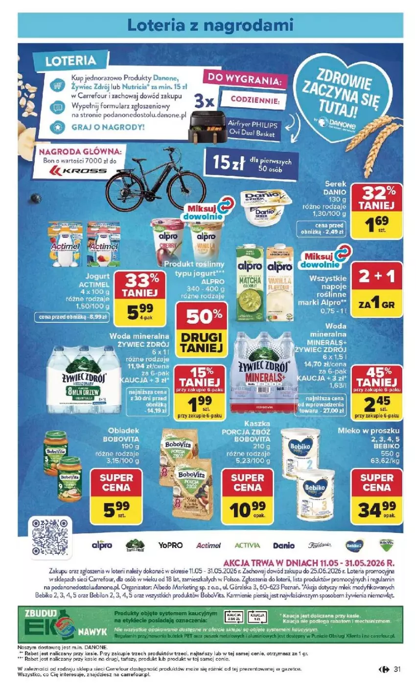 Gazetka promocyjna Carrefour - Gazetka Carrefour, Market od poniedziałku! - ważna 25.05 do 30.05.2026 - strona 33 - produkty: Actimel, Bebiko, BEBILON, Danone, Fa, Gra, Karmi, Philips