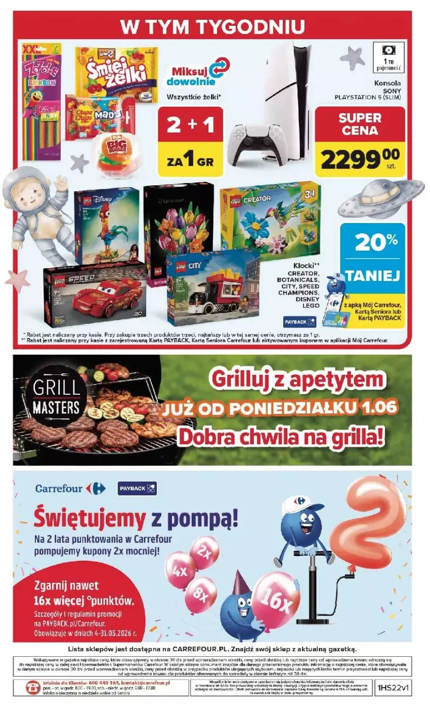 Gazetka promocyjna Carrefour - Gazetka Carrefour, Market od poniedziałku! - ważna 25.05 do 30.05.2026 - strona 50 - produkty: Disney, Fa, Klocki, Konsola, Mars, PlayStation, PlayStation 5, Ser, Sony