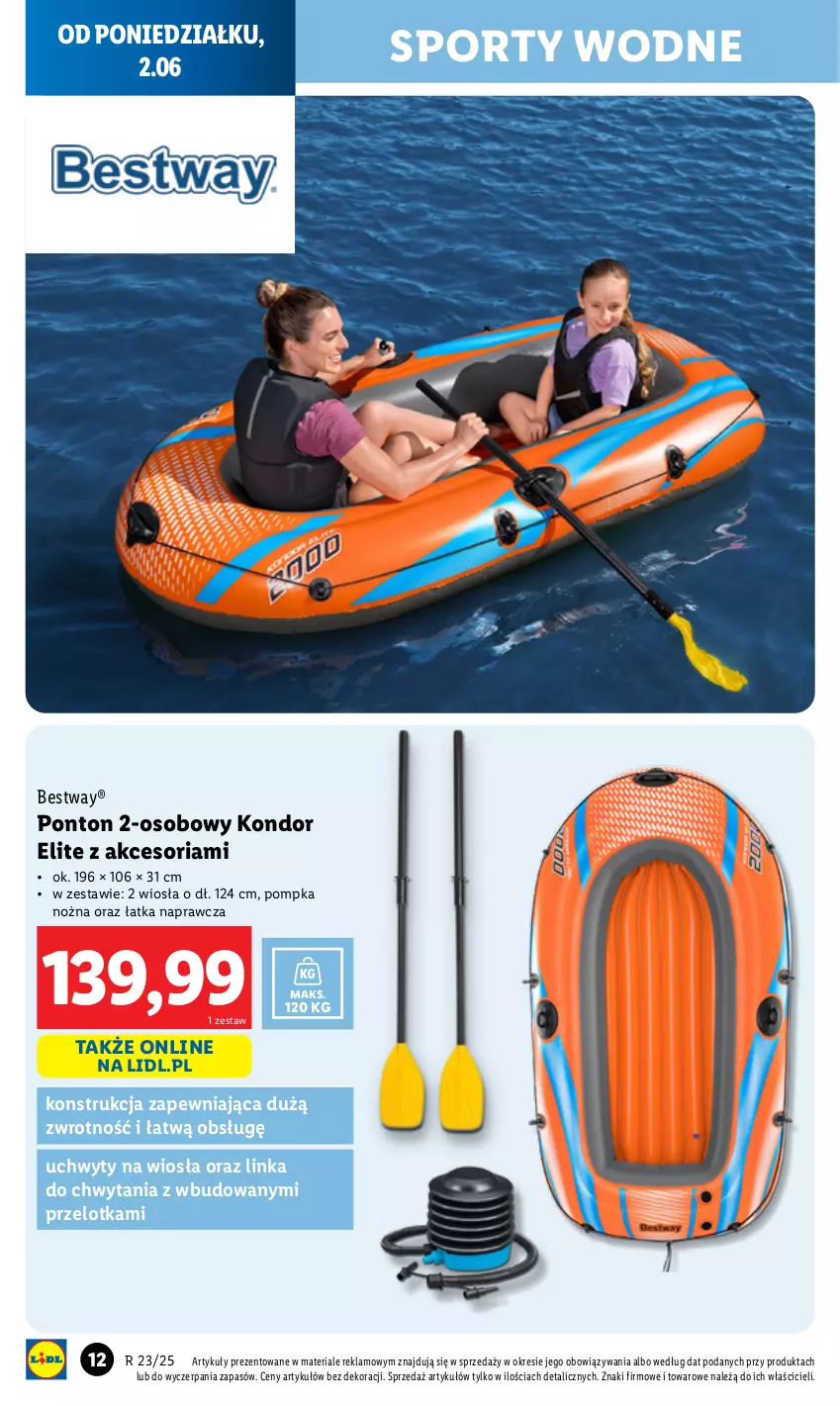 Gazetka promocyjna Lidl - GAZETKA - ważna 02.06 do 07.06.2025 - strona 14 - produkty: Inka, Noż, Pompka, Por, Sport, Sporty wodne, Uchwyty