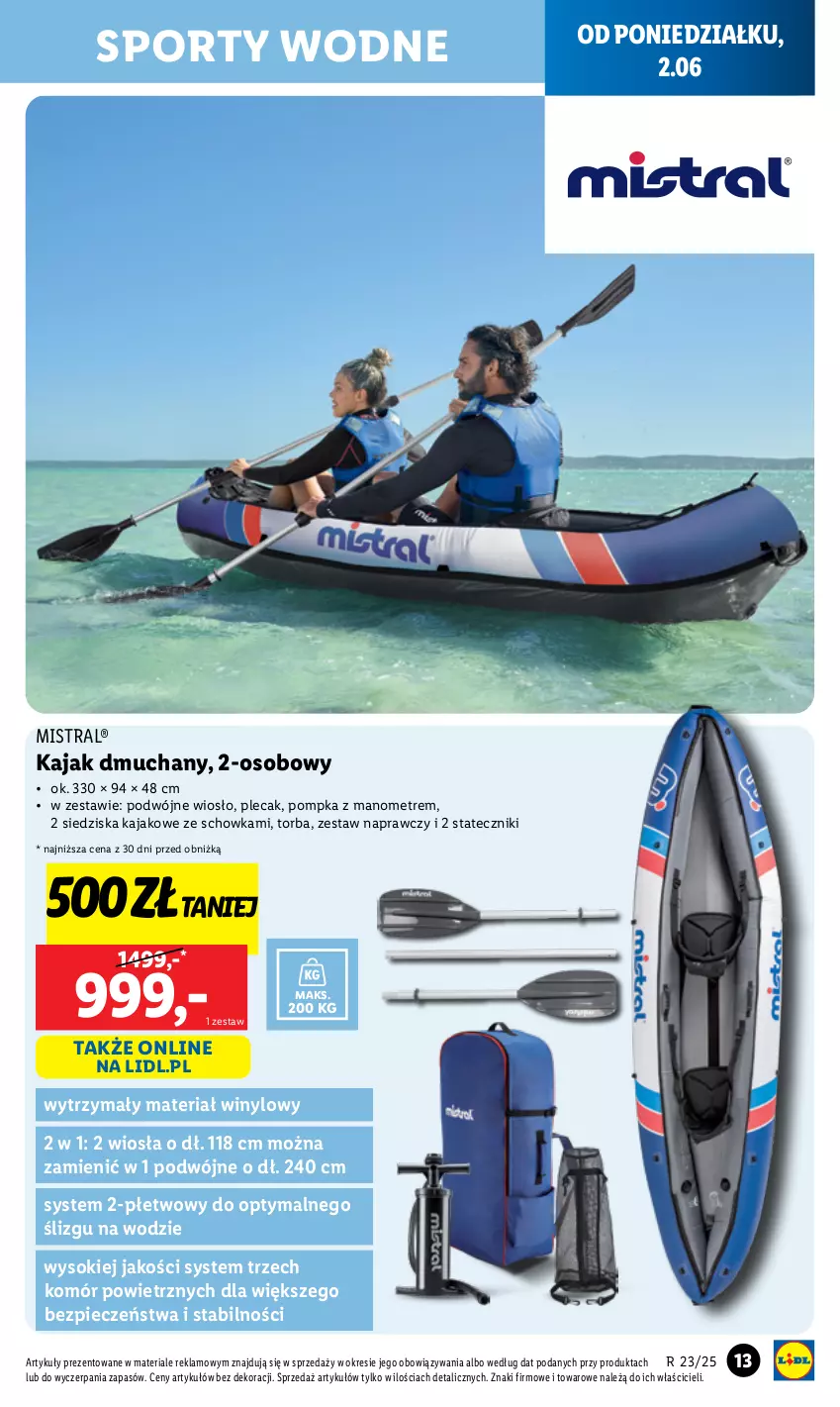 Gazetka promocyjna Lidl - GAZETKA - ważna 02.06 do 07.06.2025 - strona 15 - produkty: Piec, Plecak, Pompka, Por, Sok, Sport, Sporty wodne, Torba