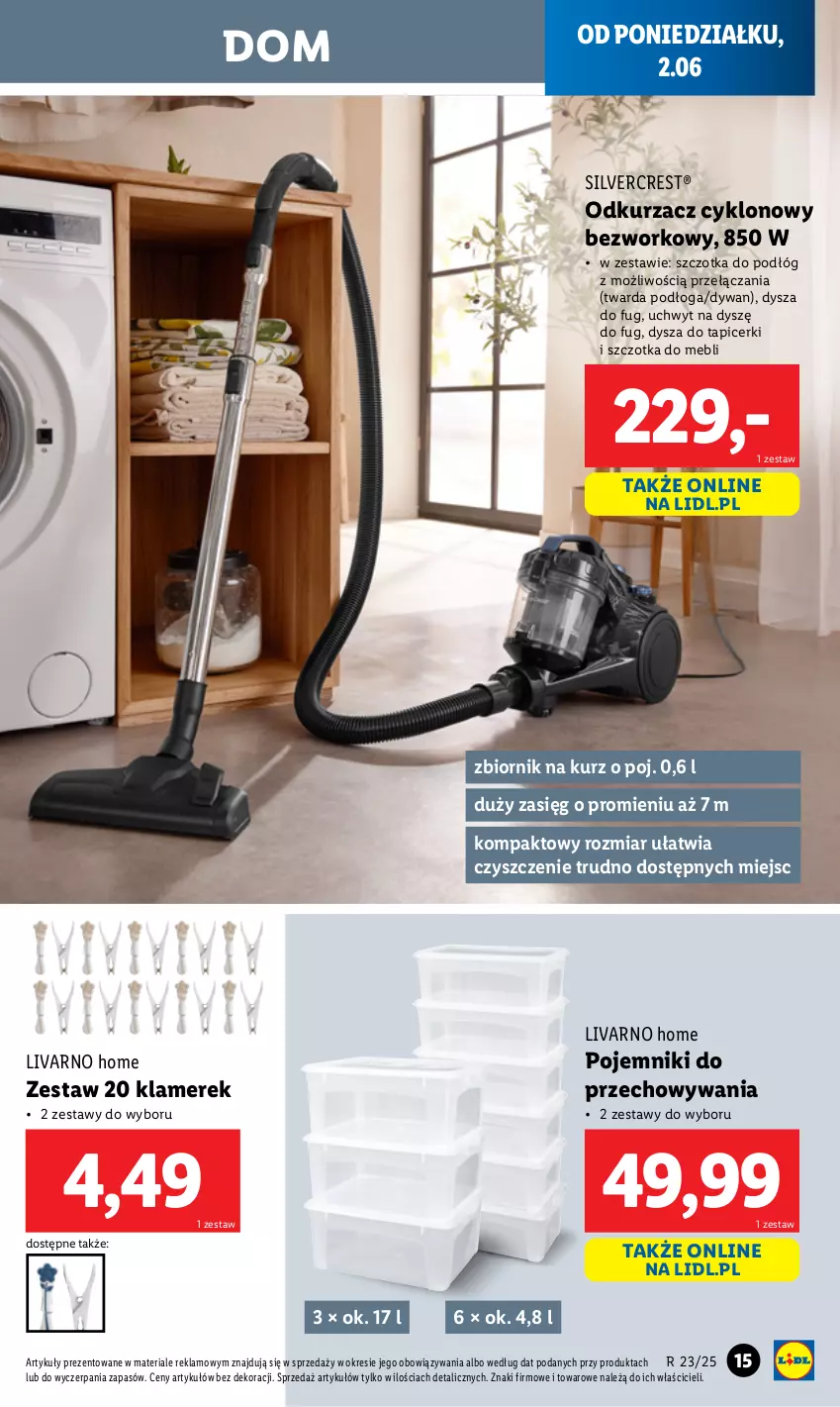 Gazetka promocyjna Lidl - GAZETKA - ważna 02.06 do 07.06.2025 - strona 21 - produkty: Dywan, Ivar, Odkurzacz, Pojemnik, Silvercrest, Szczotka