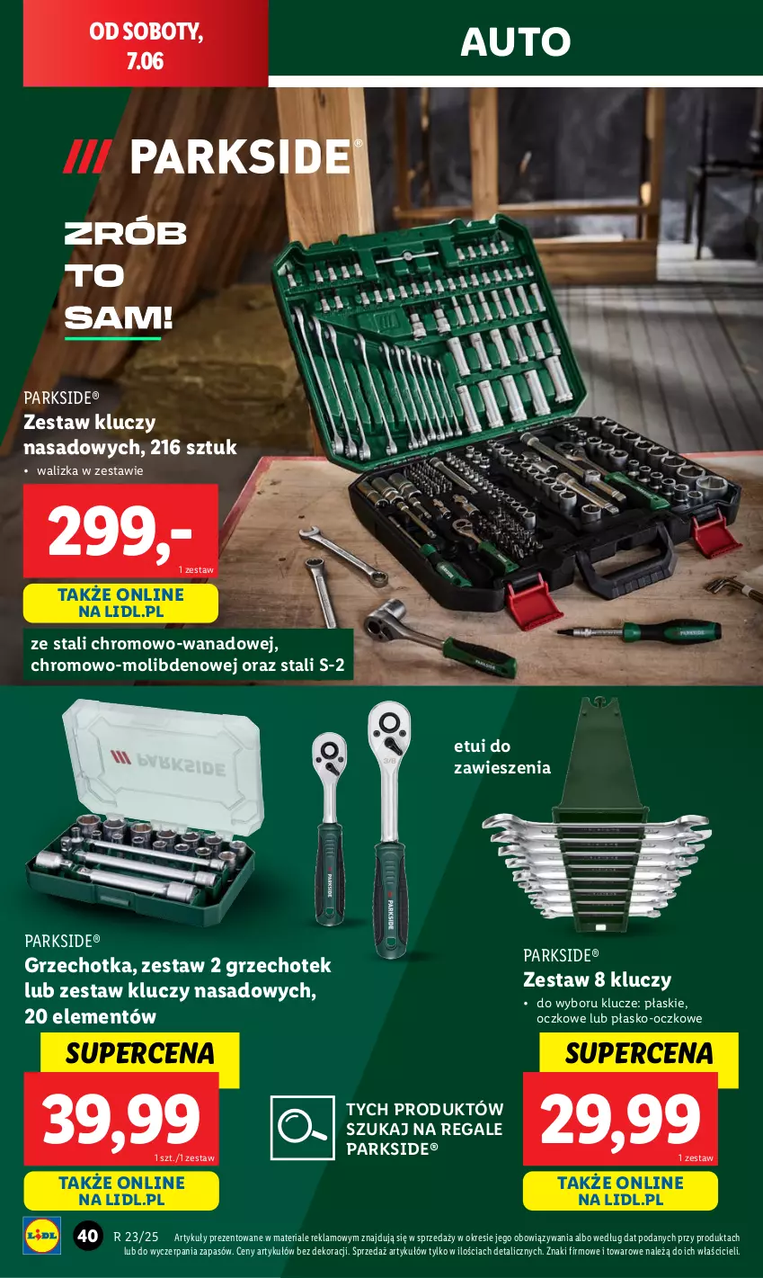 Gazetka promocyjna Lidl - GAZETKA - ważna 02.06 do 07.06.2025 - strona 48 - produkty: Parkside, Walizka, Zestaw kluczy, Zestaw kluczy nasadowych
