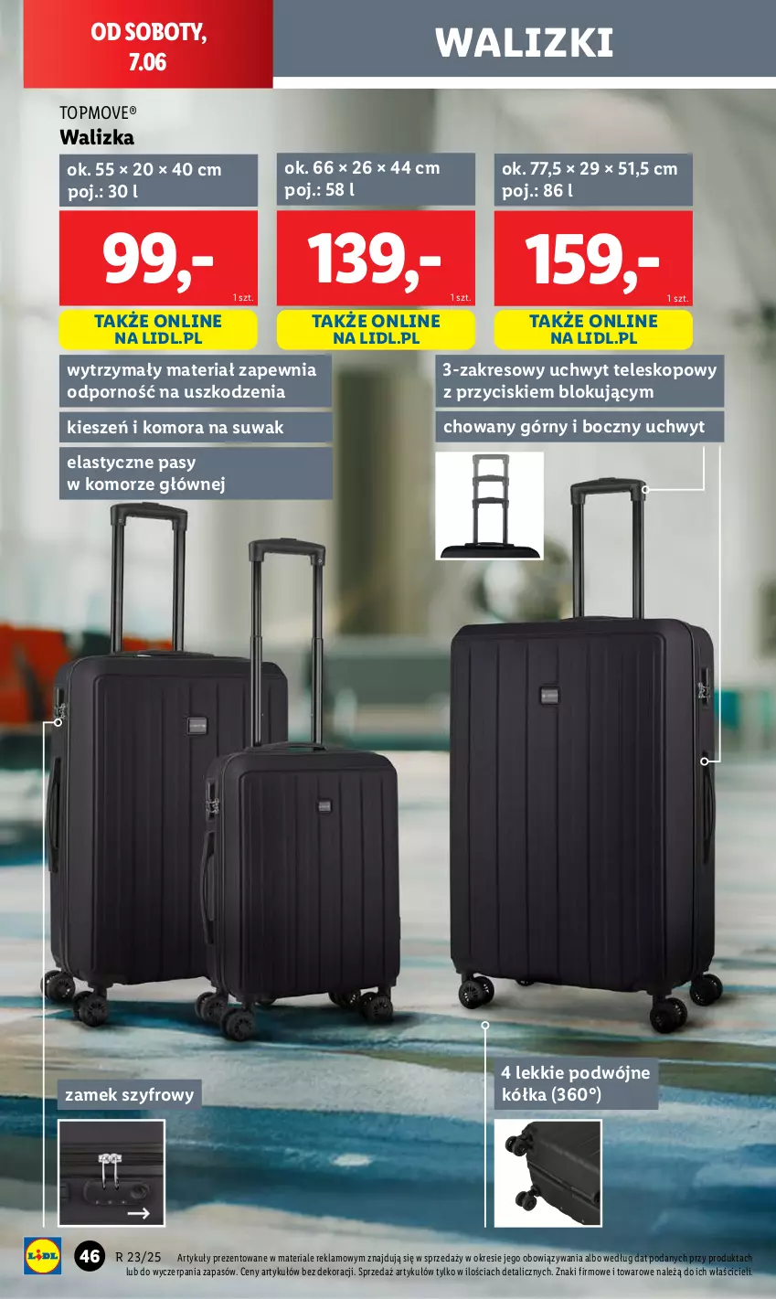 Gazetka promocyjna Lidl - GAZETKA - ważna 02.06 do 07.06.2025 - strona 54 - produkty: Por, Teleskop, Top, Walizka