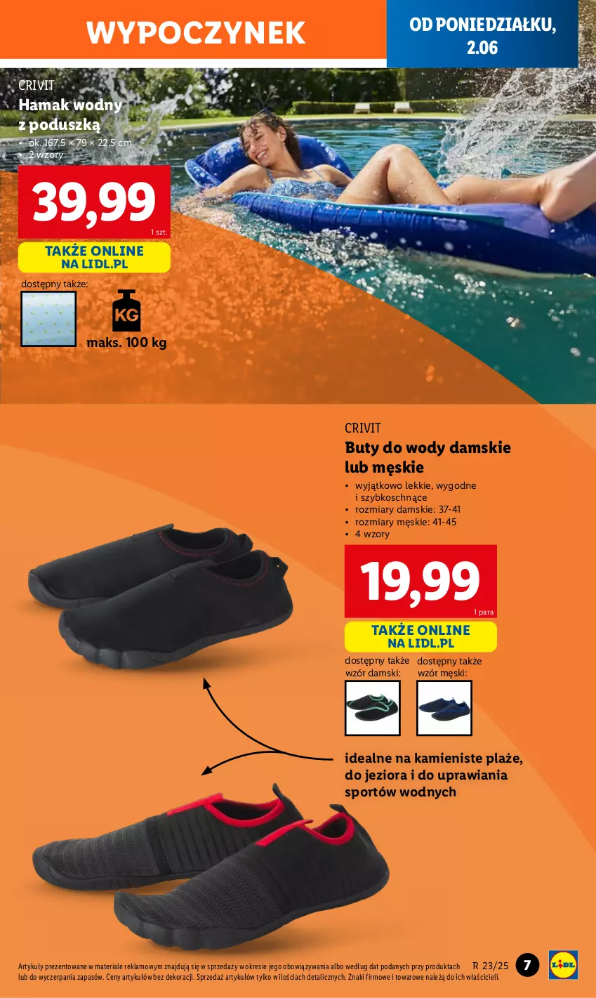 Gazetka promocyjna Lidl - GAZETKA - ważna 02.06 do 07.06.2025 - strona 9 - produkty: Buty, Buty do wody, Hama, Por, Sport
