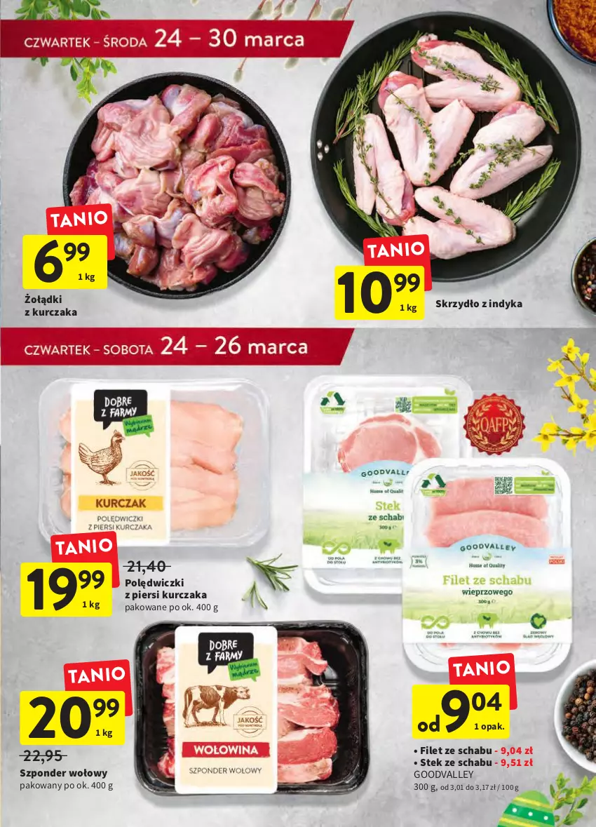 Gazetka promocyjna Intermarche - Wielkanoc - ważna 24.03 do 16.04.2022 - strona 19 - produkty: Kurczak, Stek, Szponder wołowy