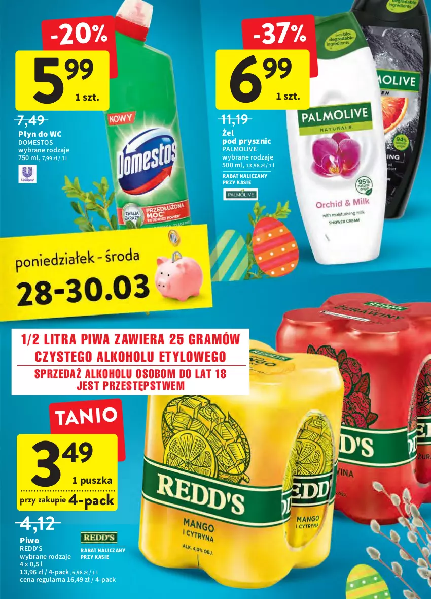 Gazetka promocyjna Intermarche - Wielkanoc - ważna 24.03 do 16.04.2022 - strona 45 - produkty: Domestos, Gra, Palmolive, Piwa, Piwo, Płyn do wc