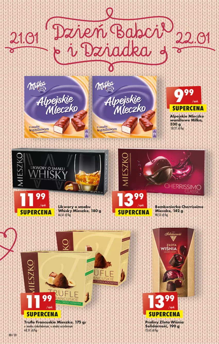 Gazetka promocyjna Biedronka - Gazetka - Biedronka.pl - ważna 12.01 do 18.01.2023 - strona 30 - produkty: Milka, Mleczko, Whisky