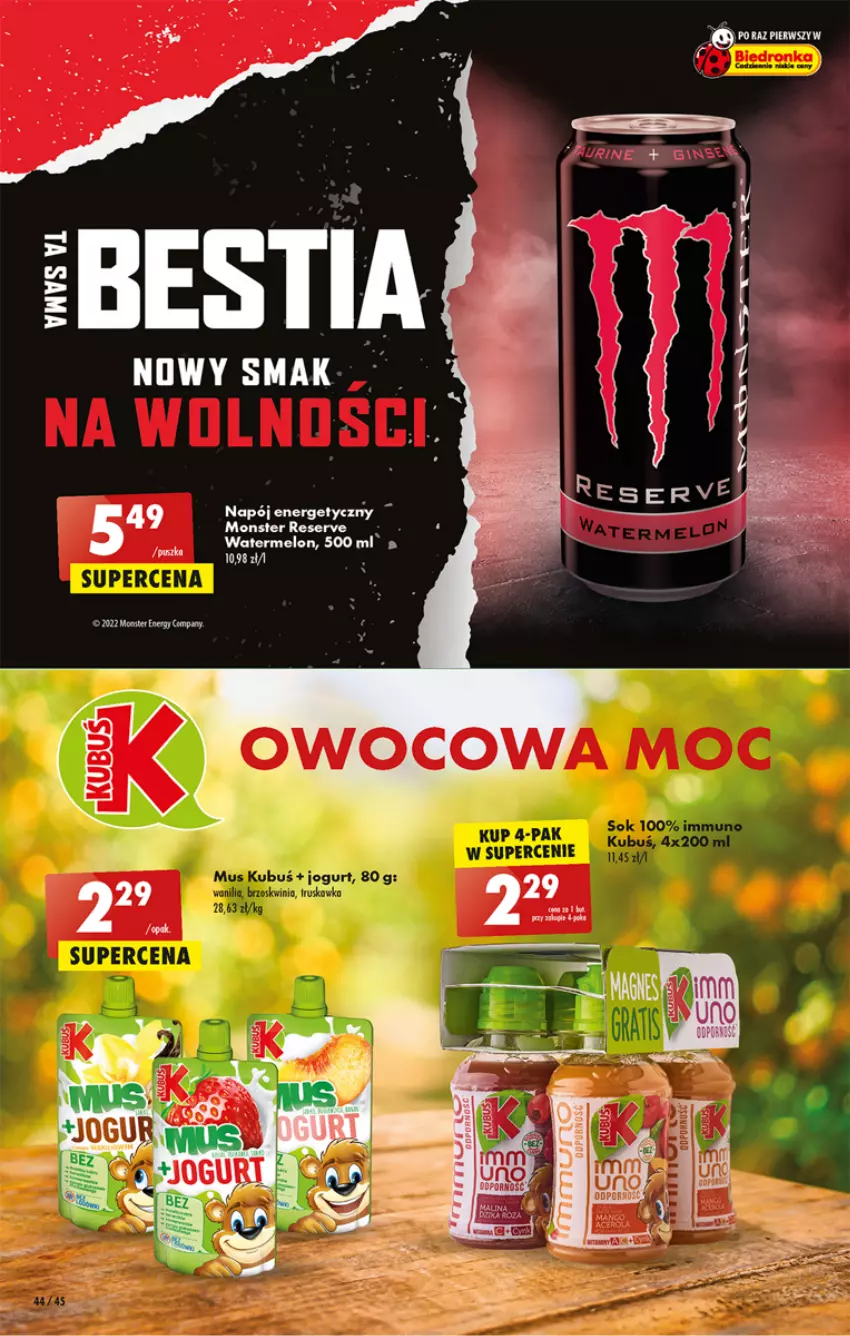 Gazetka promocyjna Biedronka - Gazetka - Biedronka.pl - ważna 12.01 do 18.01.2023 - strona 44 - produkty: Fa, Melon, Napój, Napój energetyczny