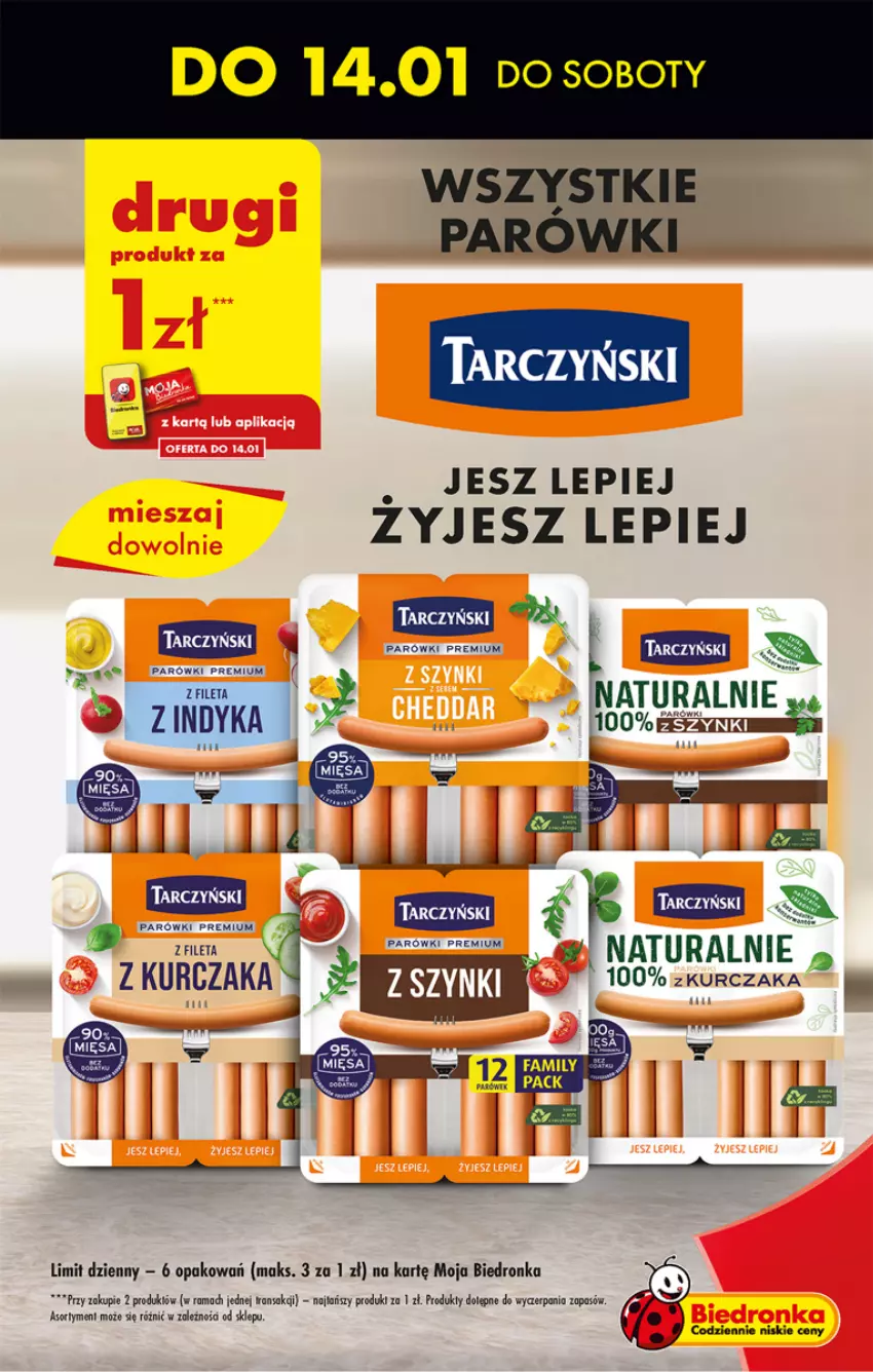 Gazetka promocyjna Biedronka - Gazetka - Biedronka.pl - ważna 12.01 do 18.01.2023 - strona 5 - produkty: Fa, Kurczak, Parówki, Rama, Tarczyński, Tran