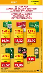 Gazetka promocyjna Lidl - GAZETKA - Gazetka - ważna od 05.01 do 05.01.2024 - strona 33 - produkty: Piwo, Koc, Warka, Perła, Carlsberg, Okocim, Lech Premium