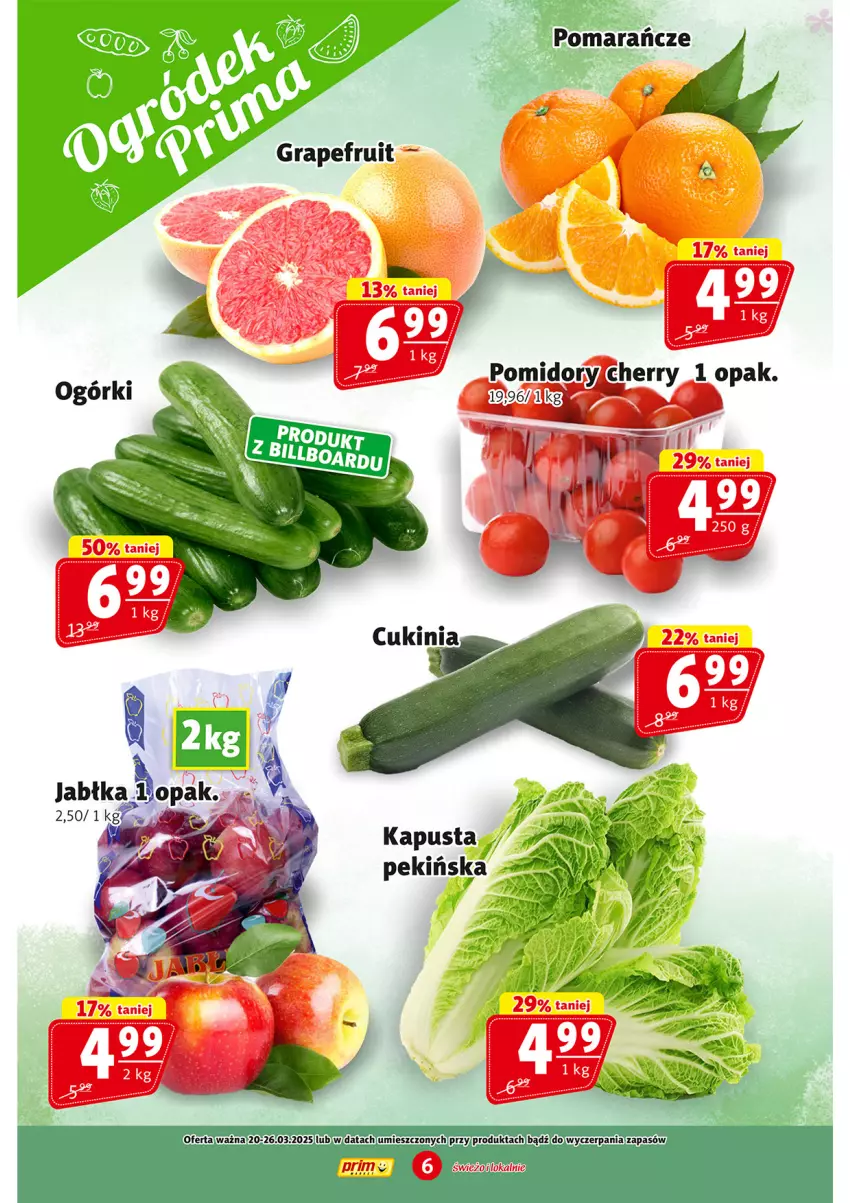 Gazetka promocyjna Prim Market - ważna 20.03 do 26.03.2025 - strona 6 - produkty: Pomarańcze, Pomidory