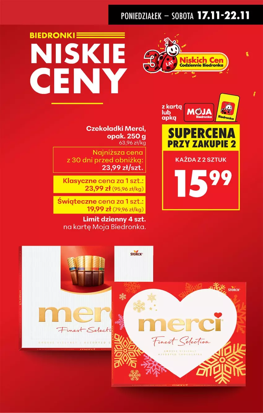 Gazetka promocyjna Biedronka - Od Poniedziałku - ważna 17.11 do 22.11.2025 - strona 11 - produkty: Merci