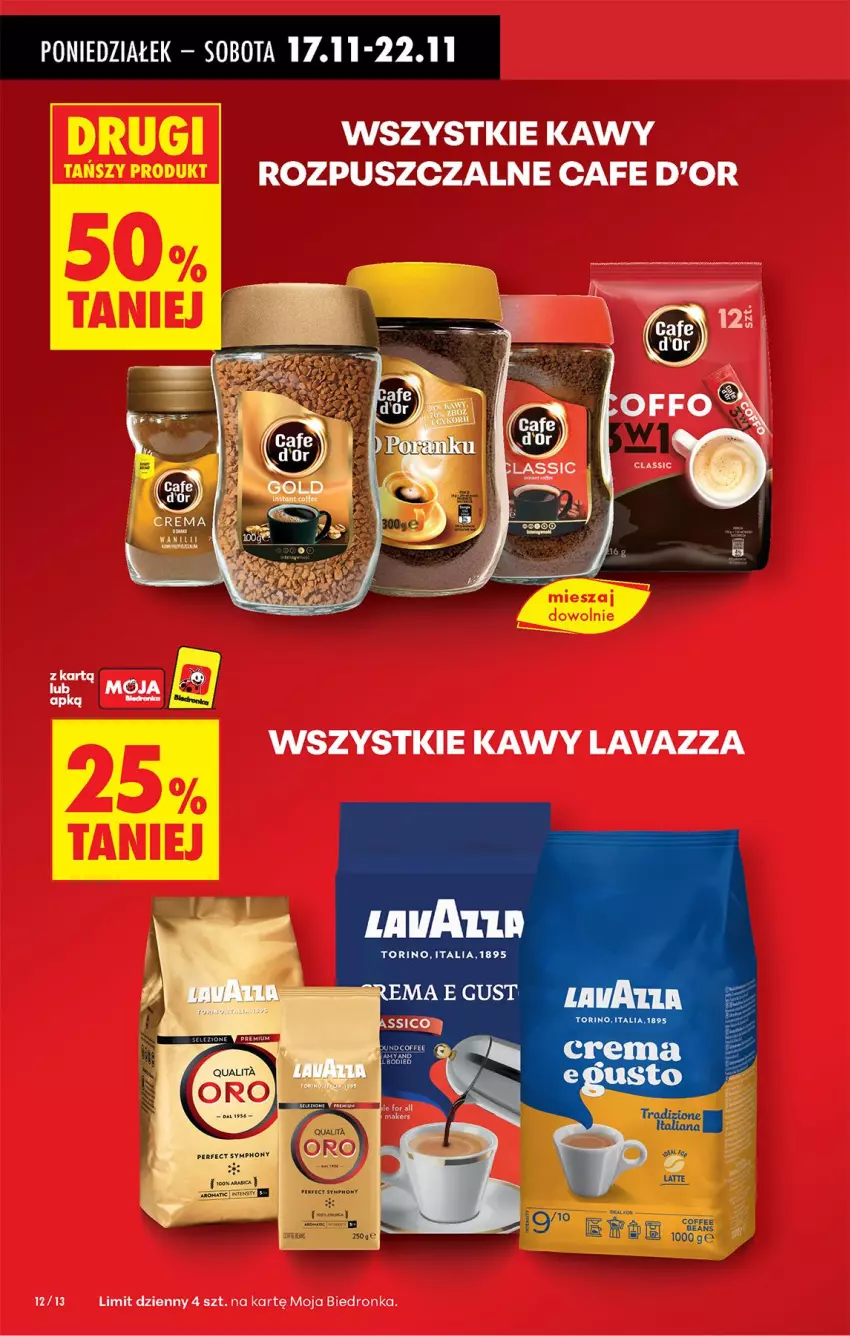 Gazetka promocyjna Biedronka - Od Poniedziałku - ważna 17.11 do 22.11.2025 - strona 12 - produkty: Lavazza