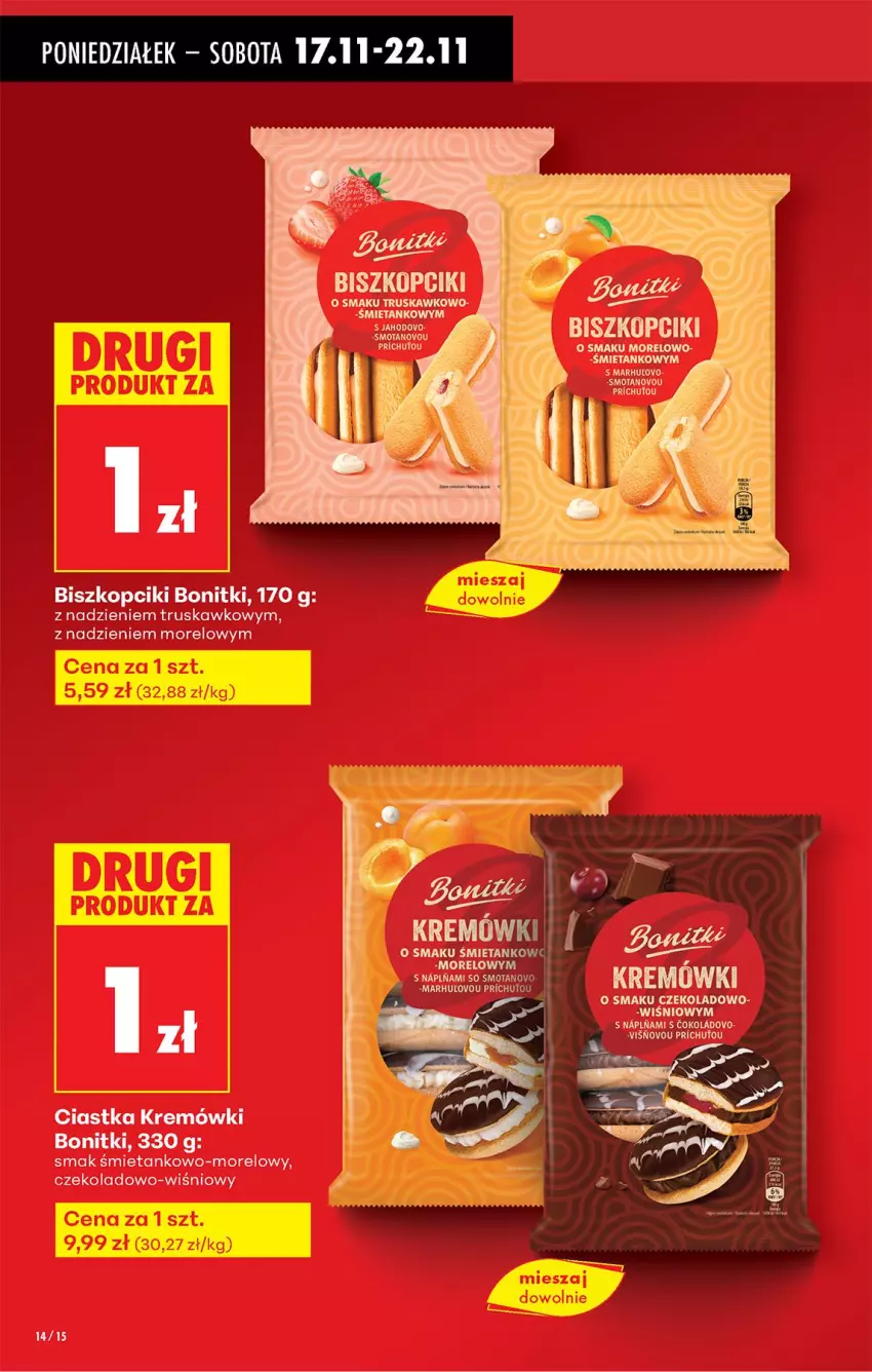 Gazetka promocyjna Biedronka - Od Poniedziałku - ważna 17.11 do 22.11.2025 - strona 14 - produkty: Bonitki, Ciastka, Fa