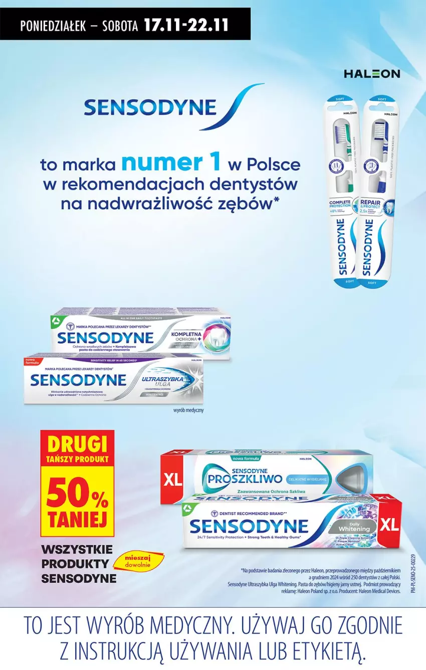 Gazetka promocyjna Biedronka - Od Poniedziałku - ważna 17.11 do 22.11.2025 - strona 75 - produkty: Gra, Leon, LG, Pasta do zębów, Rum, Sensodyne