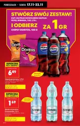 Gazetka promocyjna Biedronka - Od Poniedziałku - Gazetka - ważna od 22.11 do 22.11.2025 - strona 16 - produkty: 7up, Chipsy, Mirinda, Pepsi, Napój gazowany, Woda mineralna, Woda, Napój, Cisowianka