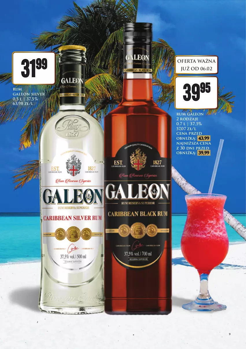 Gazetka promocyjna Dino - Katalog alkoholowy / styczeń 2026 - ważna 09.02 do 14.02.2026 - strona 9 - produkty: Leon, Rum