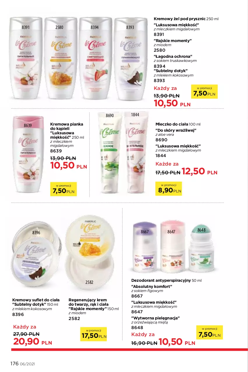 Gazetka promocyjna Faberlic - Gazetka - ważna 12.04 do 02.05.2021 - strona 176 - produkty: Absolut, Aloe vera, Dezodorant, Kokos, Krem do twarzy, Mleczko, Mleczko do ciała, Sok