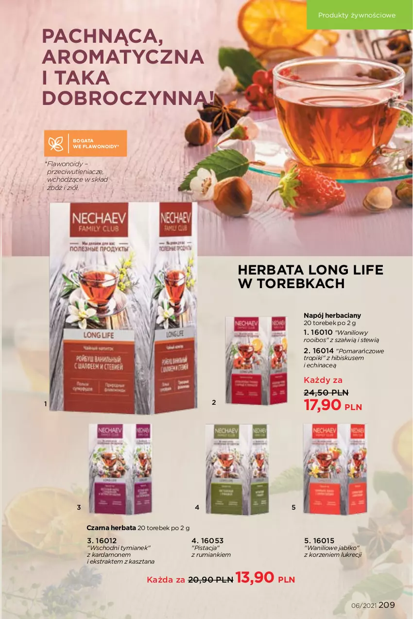 Gazetka promocyjna Faberlic - Gazetka - ważna 12.04 do 02.05.2021 - strona 209 - produkty: Herbata, Hibiskus, Napój, Rum, Torebka