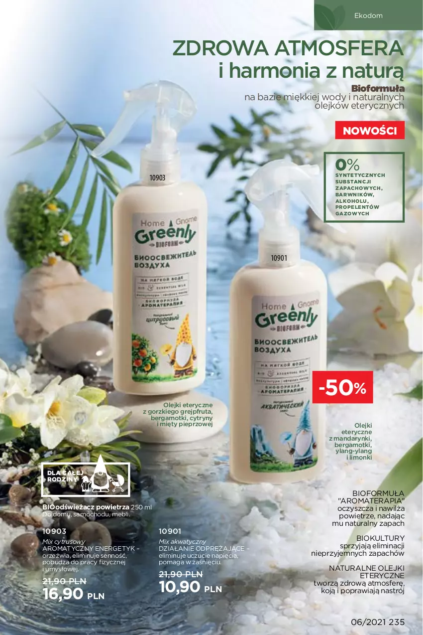 Gazetka promocyjna Faberlic - Gazetka - ważna 12.04 do 02.05.2021 - strona 235 - produkty: Cytryny, Grejpfrut, Mandarynki, Odświeżacz powietrza, Olej, Pieprz, Tera