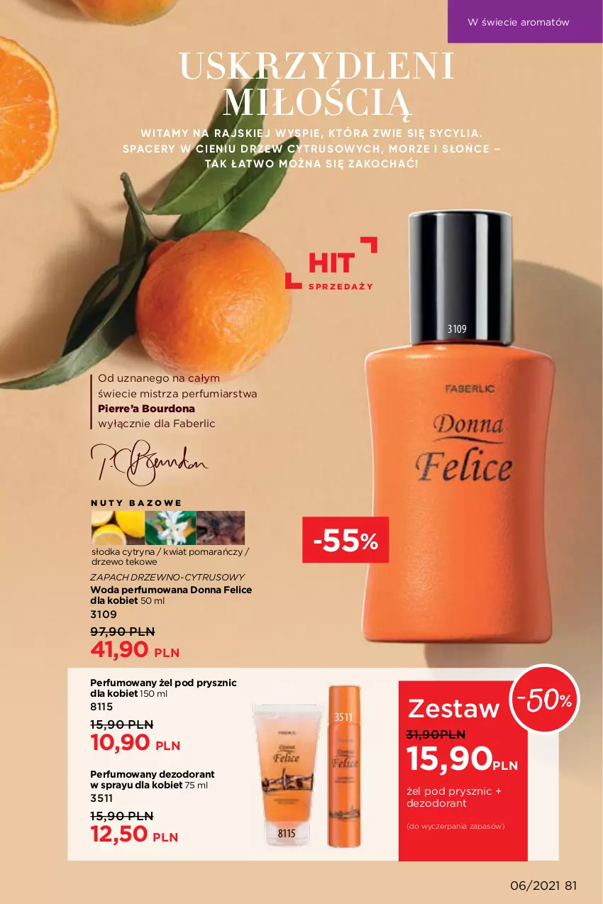 Gazetka promocyjna Faberlic - Gazetka - ważna 12.04 do 02.05.2021 - strona 81 - produkty: Dezodorant, Fa, Nuty, Perfum, Woda, Woda perfumowana