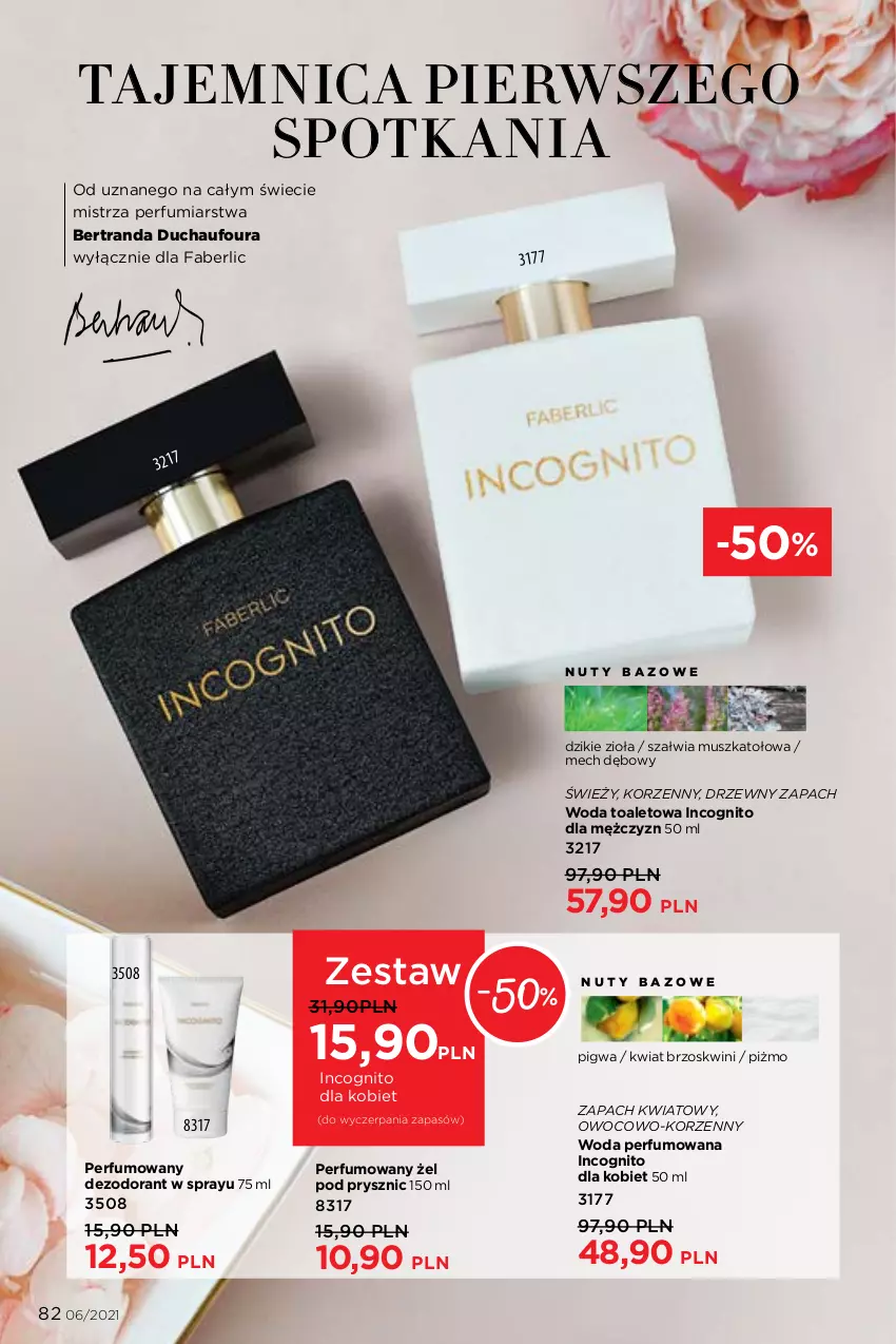 Gazetka promocyjna Faberlic - Gazetka - ważna 12.04 do 02.05.2021 - strona 82 - produkty: Dezodorant, Fa, Mus, Nuty, Perfum, Tran, Woda, Woda perfumowana, Woda toaletowa