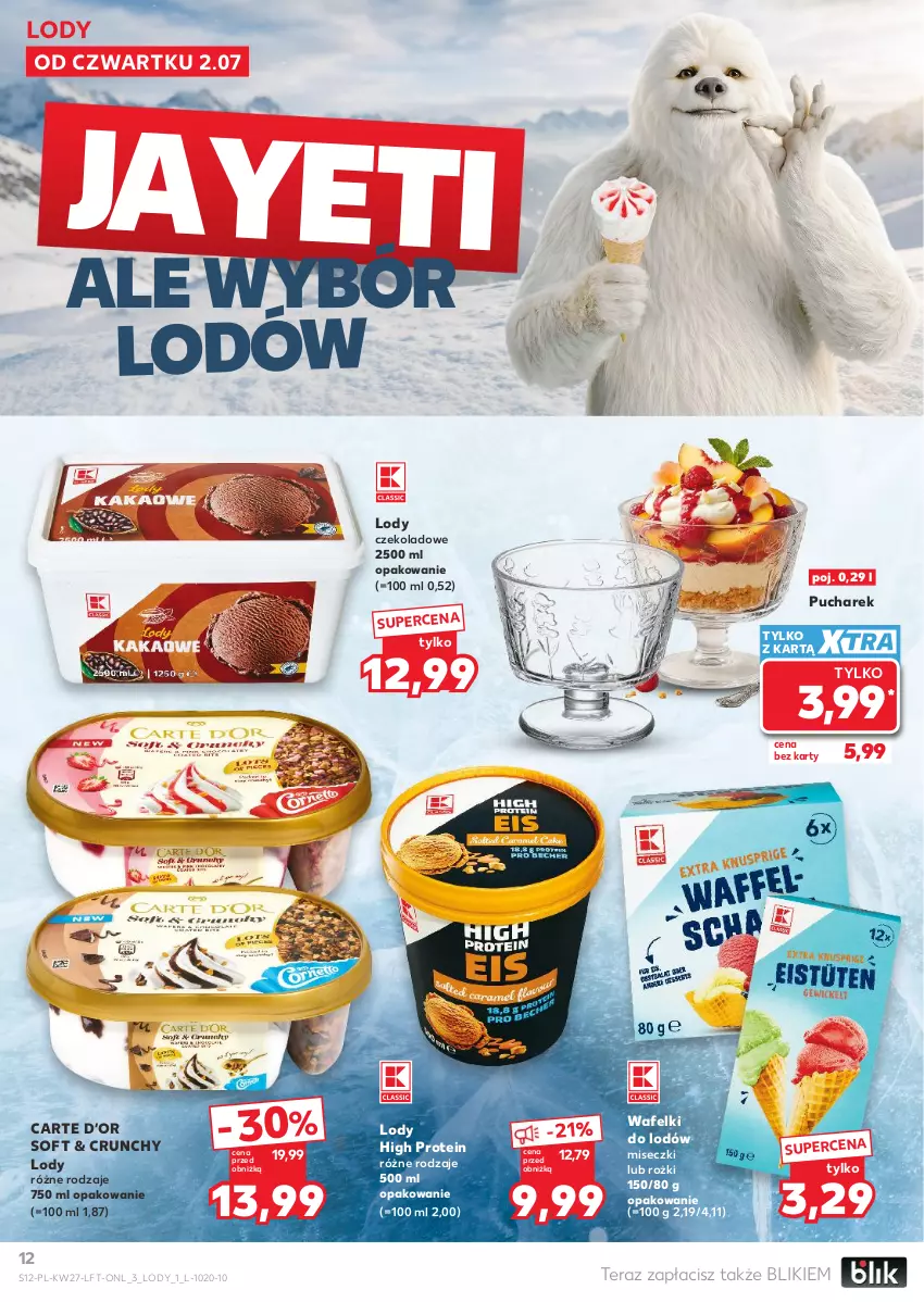Gazetka promocyjna Kaufland - Gazetka tygodnia - ważna 02.07 do 08.07.2026 - strona 12 - produkty: Lody, Tera