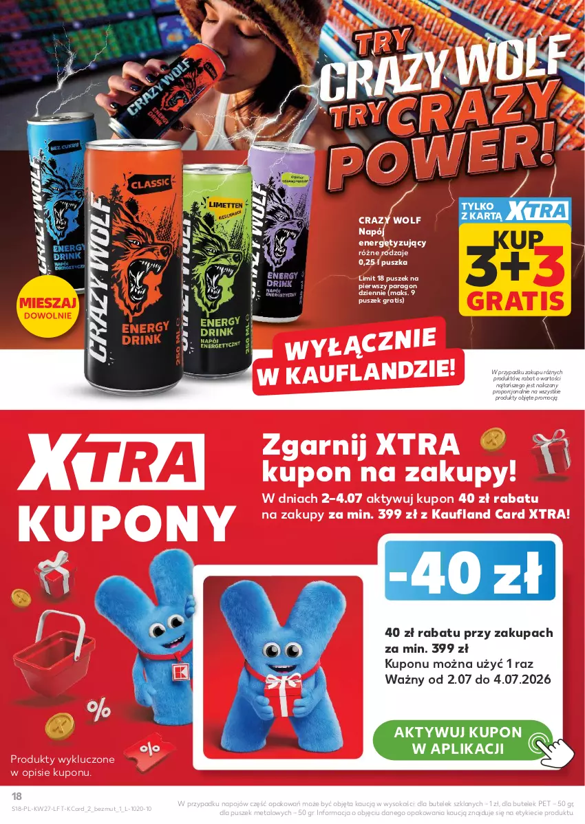 Gazetka promocyjna Kaufland - Gazetka tygodnia - ważna 02.07 do 08.07.2026 - strona 18 - produkty: Gra, Napój, Por, Sok