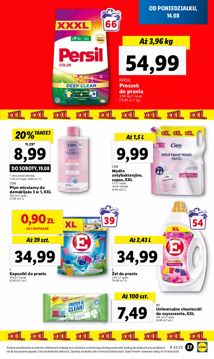 Gazetka promocyjna Lidl - GAZETKA - ważna 14.08 do 19.08.2023 - strona 31 - produkty: Proszek do prania