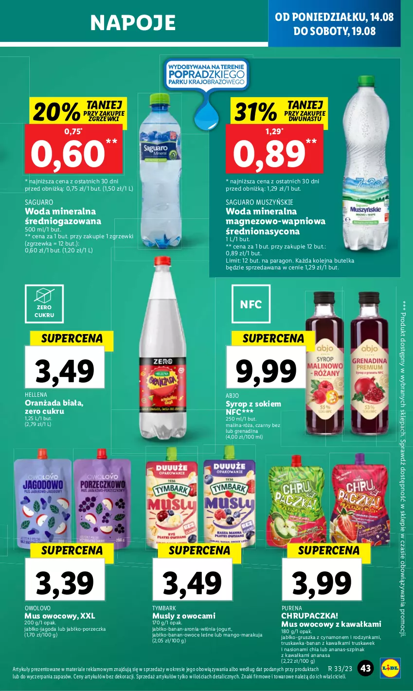 Gazetka promocyjna Lidl - GAZETKA - ważna 14.08 do 19.08.2023 - strona 49 - produkty: Kawa, Sok