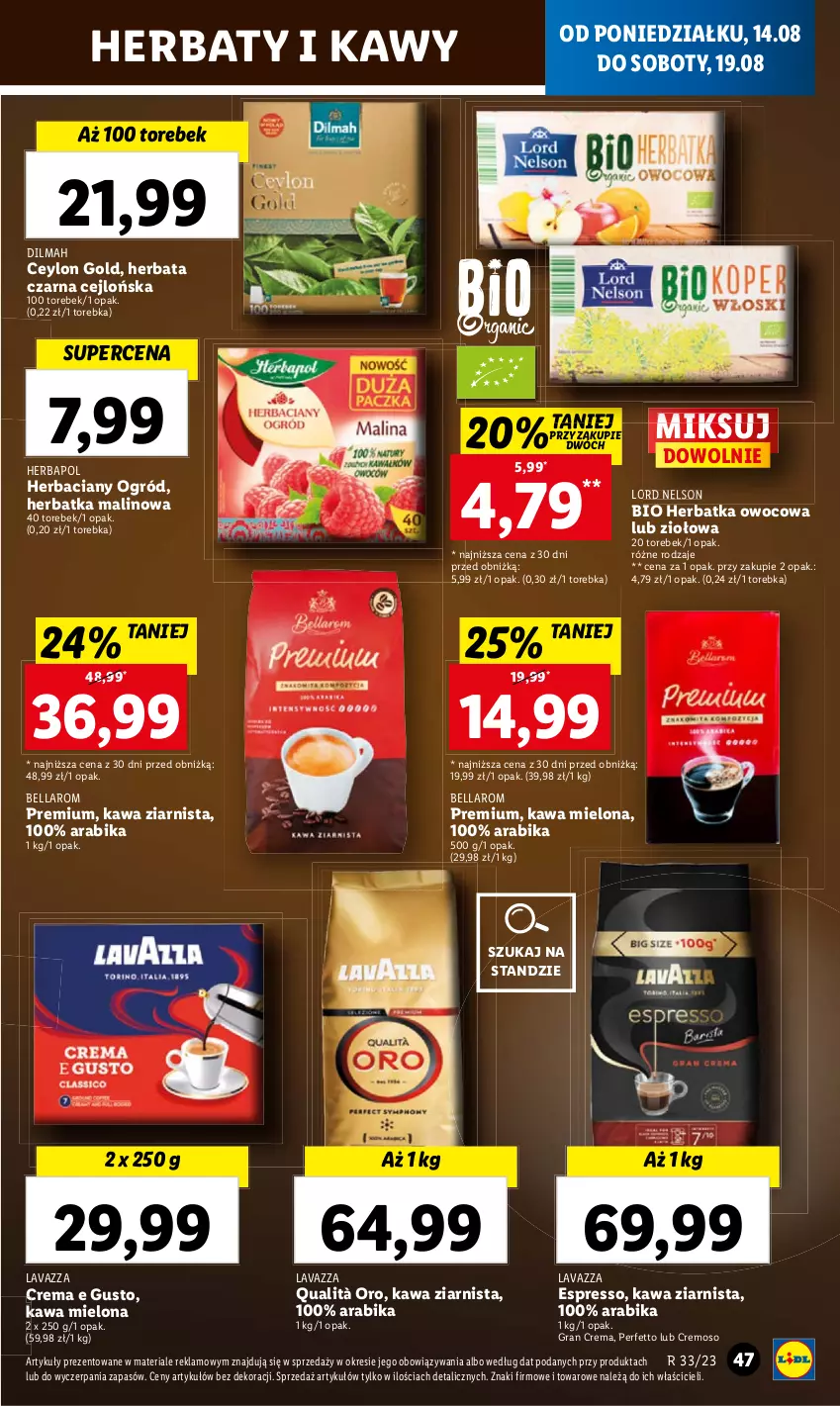 Gazetka promocyjna Lidl - GAZETKA - ważna 14.08 do 19.08.2023 - strona 53 - produkty: Kawa, Kawa mielona