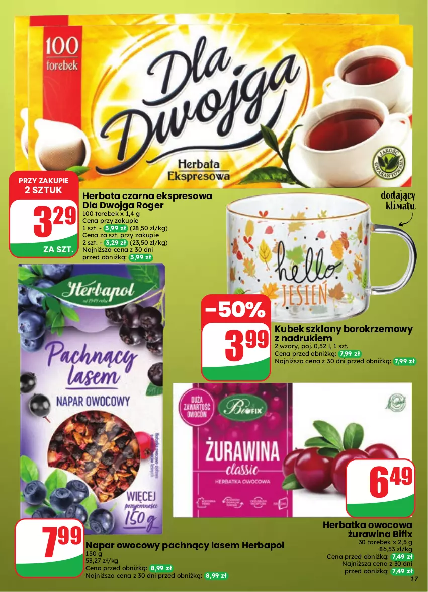 Gazetka promocyjna Dino - Gazetka 39 / 2026 - ważna 23.09 do 29.09.2026 - strona 17 - produkty: Herbapol, Herbata, Herbata czarna, Kubek