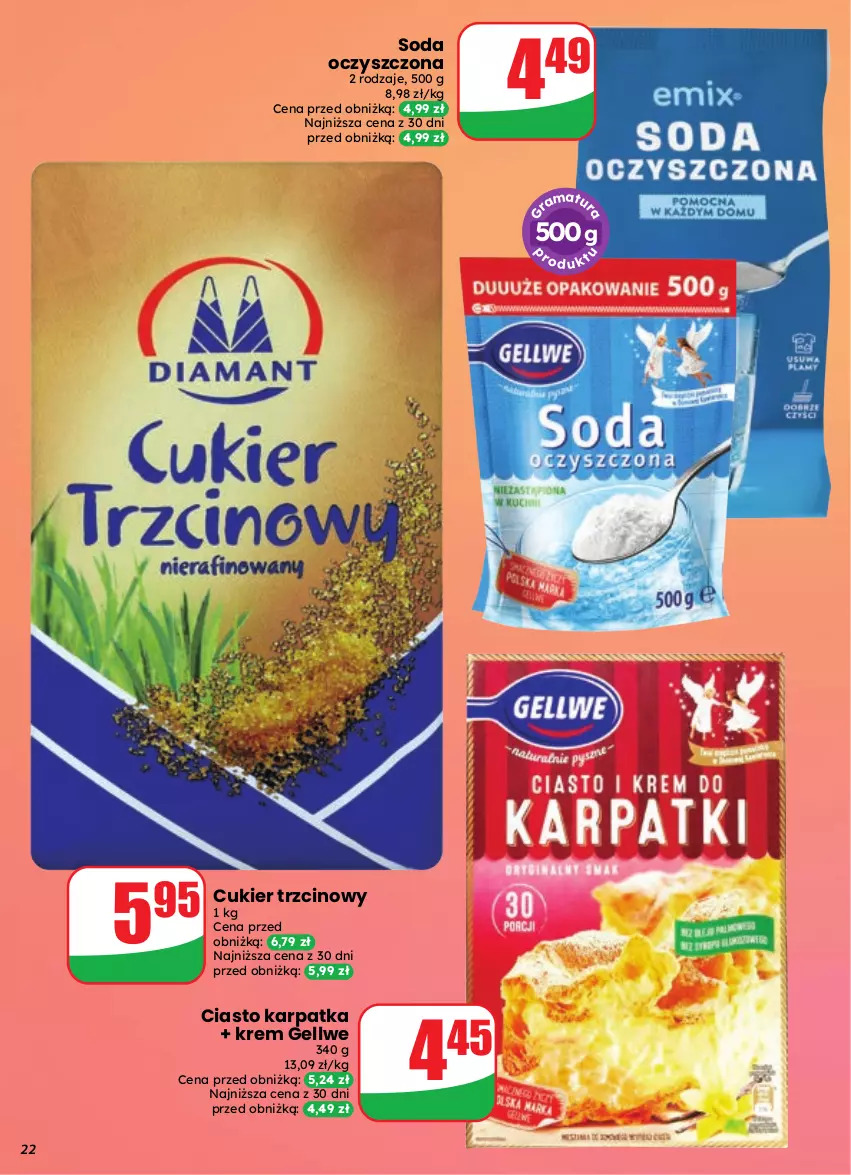 Gazetka promocyjna Dino - Gazetka 39 / 2026 - ważna 23.09 do 29.09.2026 - strona 22 - produkty: Cukier, Cukier trzcinowy, Karp, Soda oczyszczona
