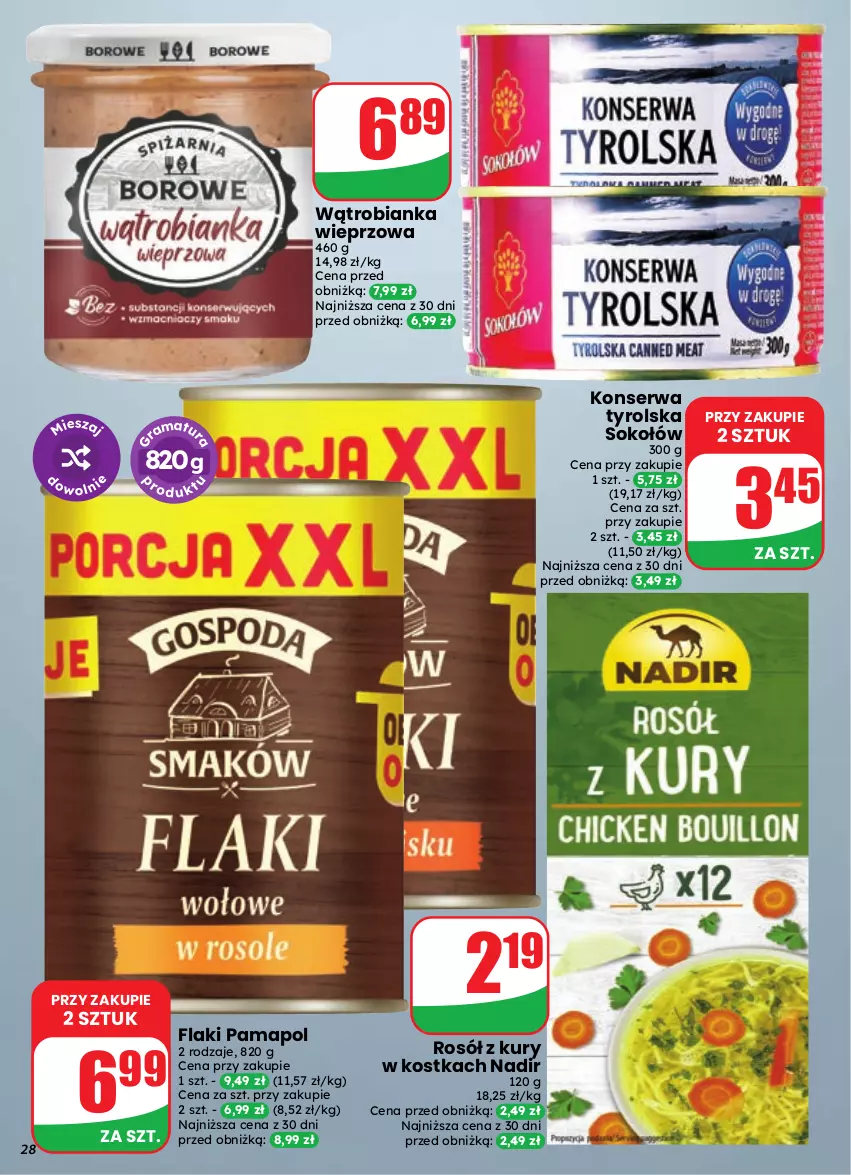 Gazetka promocyjna Dino - Gazetka 39 / 2026 - ważna 23.09 do 29.09.2026 - strona 28 - produkty: Bianka, Flaki, Rosół, Ser, Sok, Sokołów