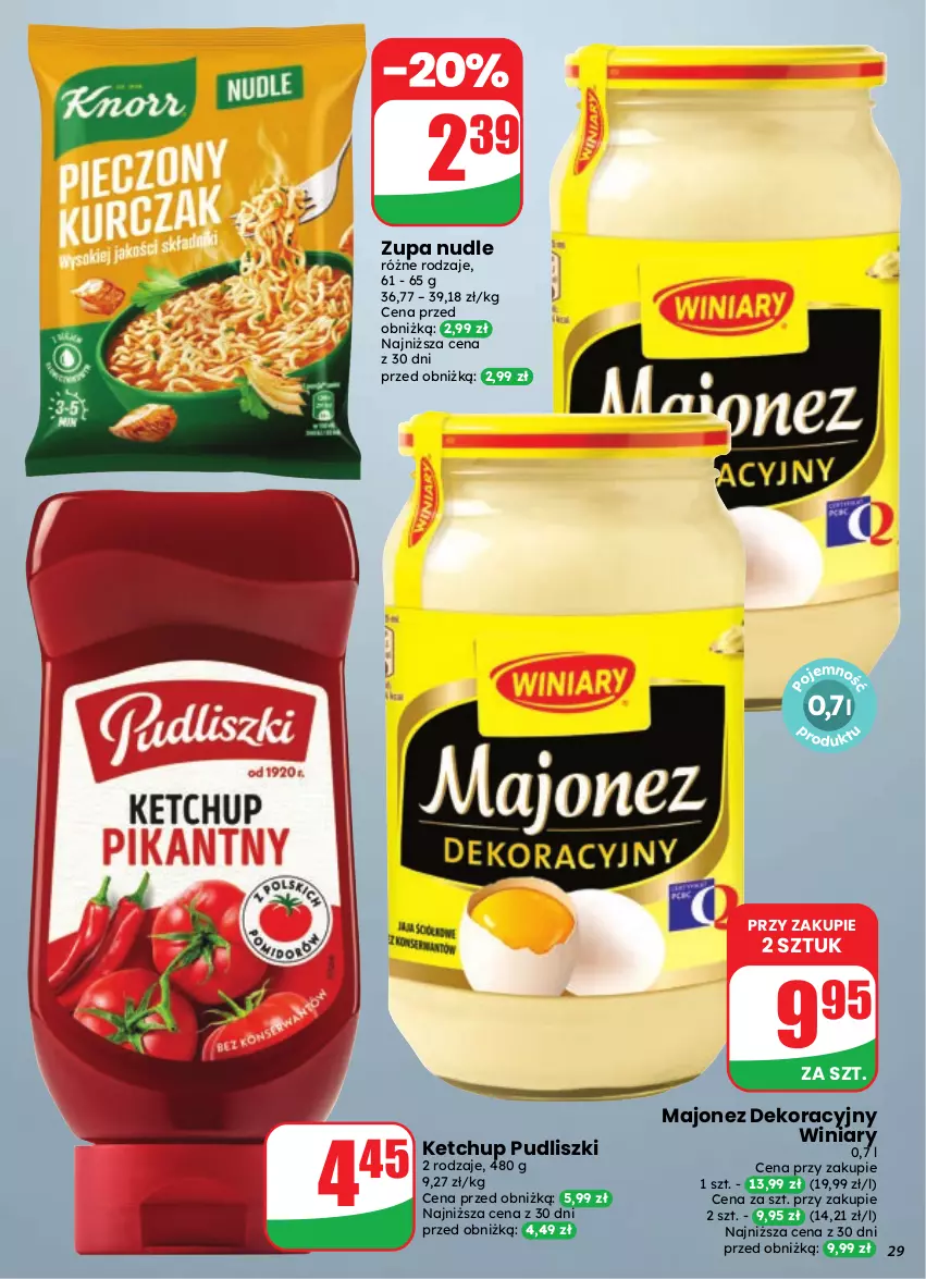 Gazetka promocyjna Dino - Gazetka 39 / 2026 - ważna 23.09 do 29.09.2026 - strona 29 - produkty: Ketchup, Majonez, Pudliszki, Winiary, Zupa
