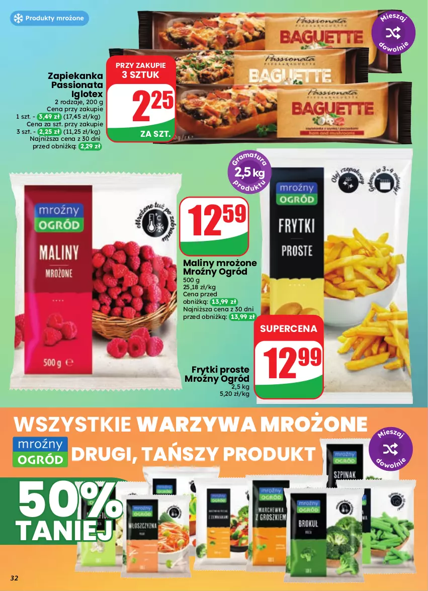 Gazetka promocyjna Dino - Gazetka 39 / 2026 - ważna 23.09 do 29.09.2026 - strona 32 - produkty: Frytki, Maliny, Ogród, Warzywa, Zapiekanka
