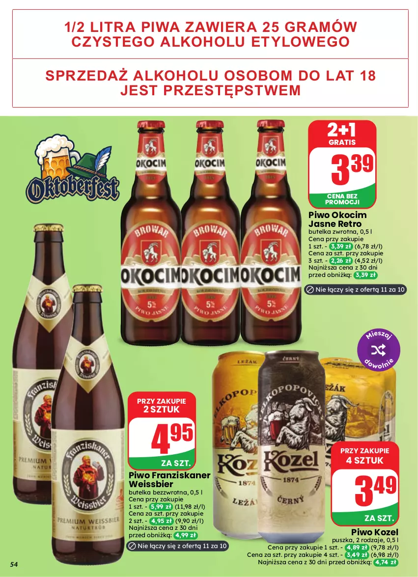 Gazetka promocyjna Dino - Gazetka 39 / 2026 - ważna 23.09 do 29.09.2026 - strona 54 - produkty: Gra, Koc, Kozel, Okocim, Piwa, Piwo, Skaner