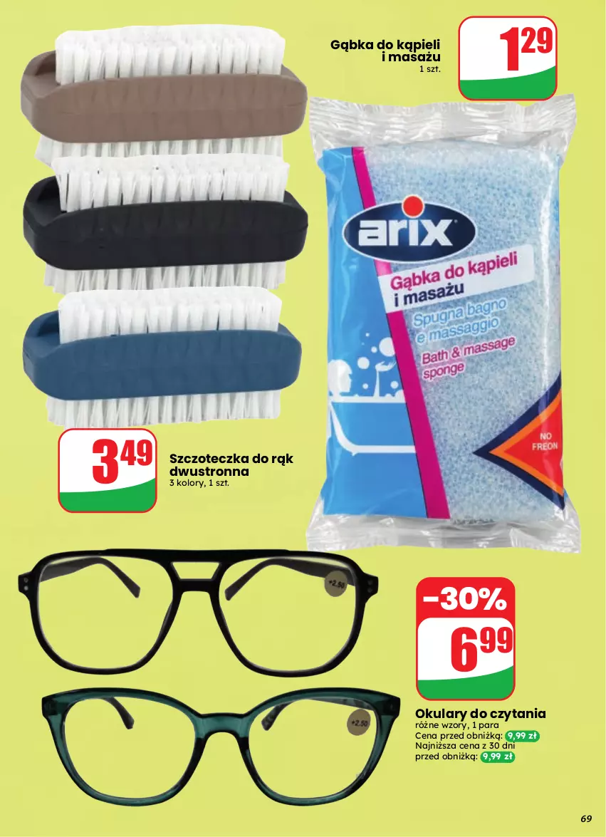 Gazetka promocyjna Dino - Gazetka 39 / 2026 - ważna 23.09 do 29.09.2026 - strona 69 - produkty: Okulary do czytania, Szczoteczka