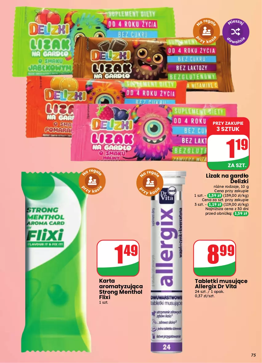 Gazetka promocyjna Dino - Gazetka 39 / 2026 - ważna 23.09 do 29.09.2026 - strona 75 - produkty: Dr Vita, Mus, Tablet, Tabletki musujące