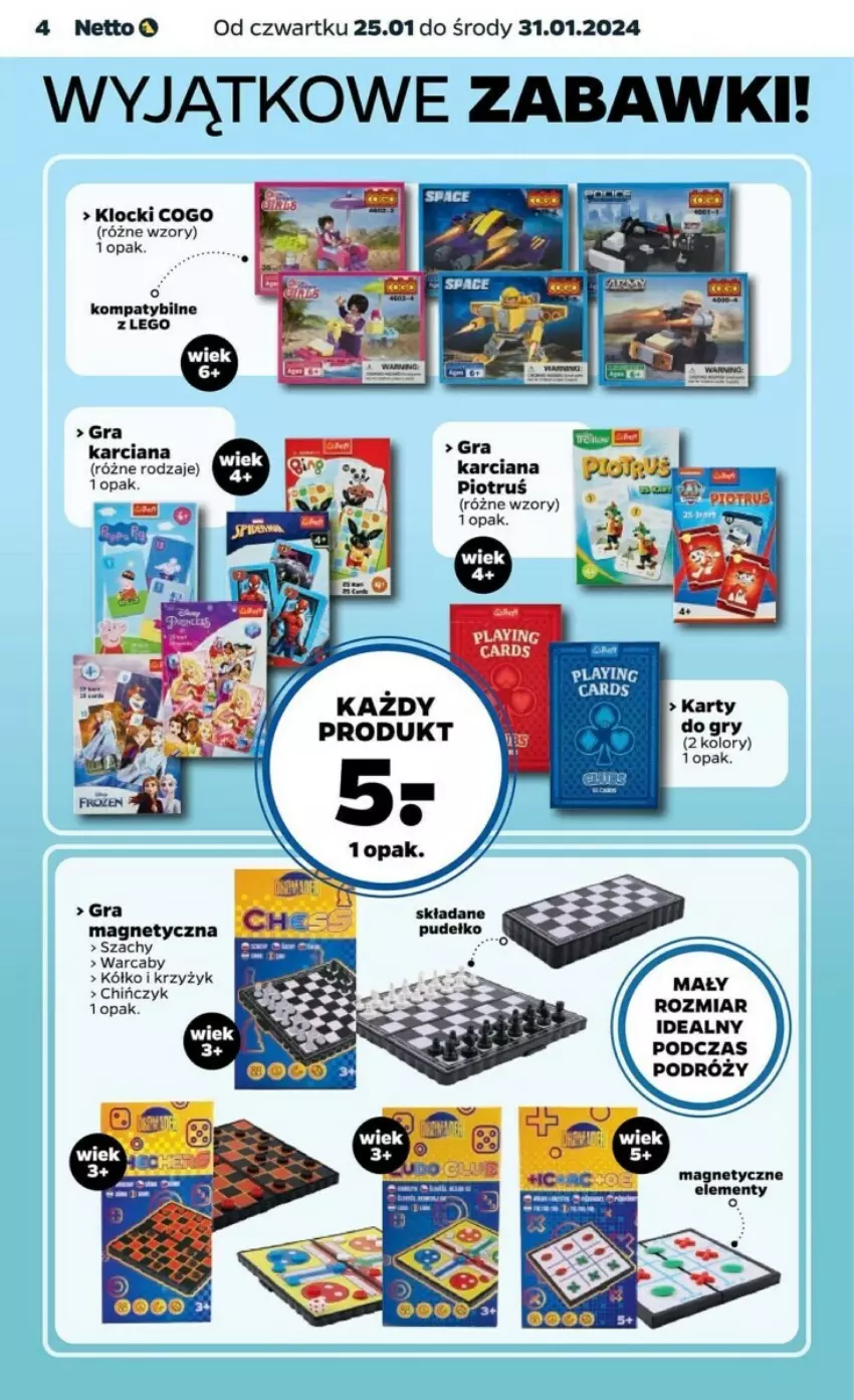 Gazetka promocyjna Netto - ważna 25.01 do 31.01.2024 - strona 5 - produkty: Gra, Klocki, LEGO, Szachy, Wella
