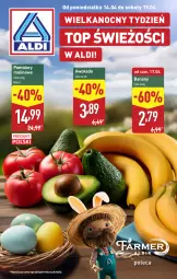 Gazetka promocyjna Aldi - Farmer ALDIK poleca świeże owoce i warzywa - Gazetka - ważna od 19.04 do 19.04.2025 - strona 1 - produkty: Banany, Top, Pomidory