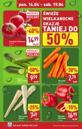 Gazetka promocyjna Aldi - Farmer ALDIK poleca świeże owoce i warzywa - Gazetka - ważna od 19.04 do 19.04.2025 - strona 2 - produkty: Pietruszka, Papryka czerwona, Papryka, Pomidory