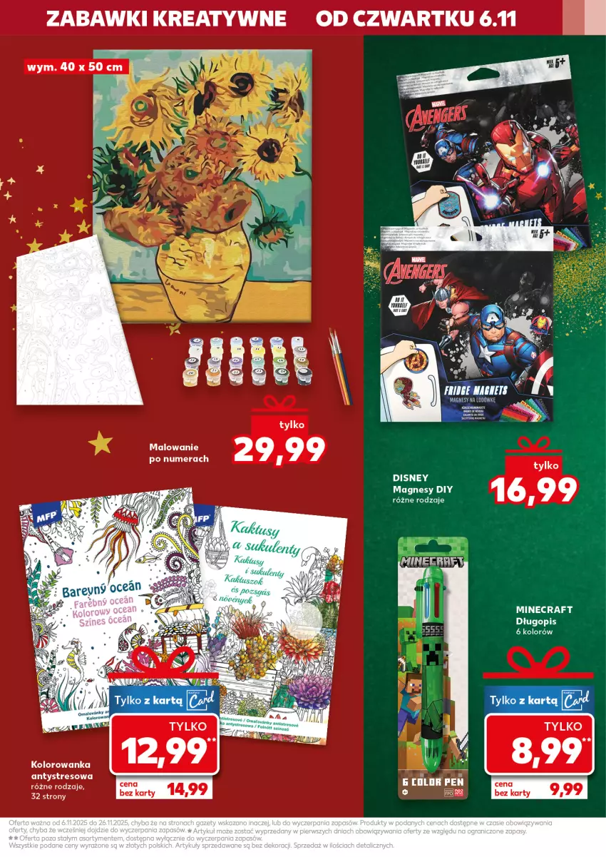 Gazetka promocyjna Kaufland - Kaufland - ważna 13.11 do 26.11.2025 - strona 31 - produkty: Disney, Długopis, Kolorowanka, Minecraft, Mus, Sukulent