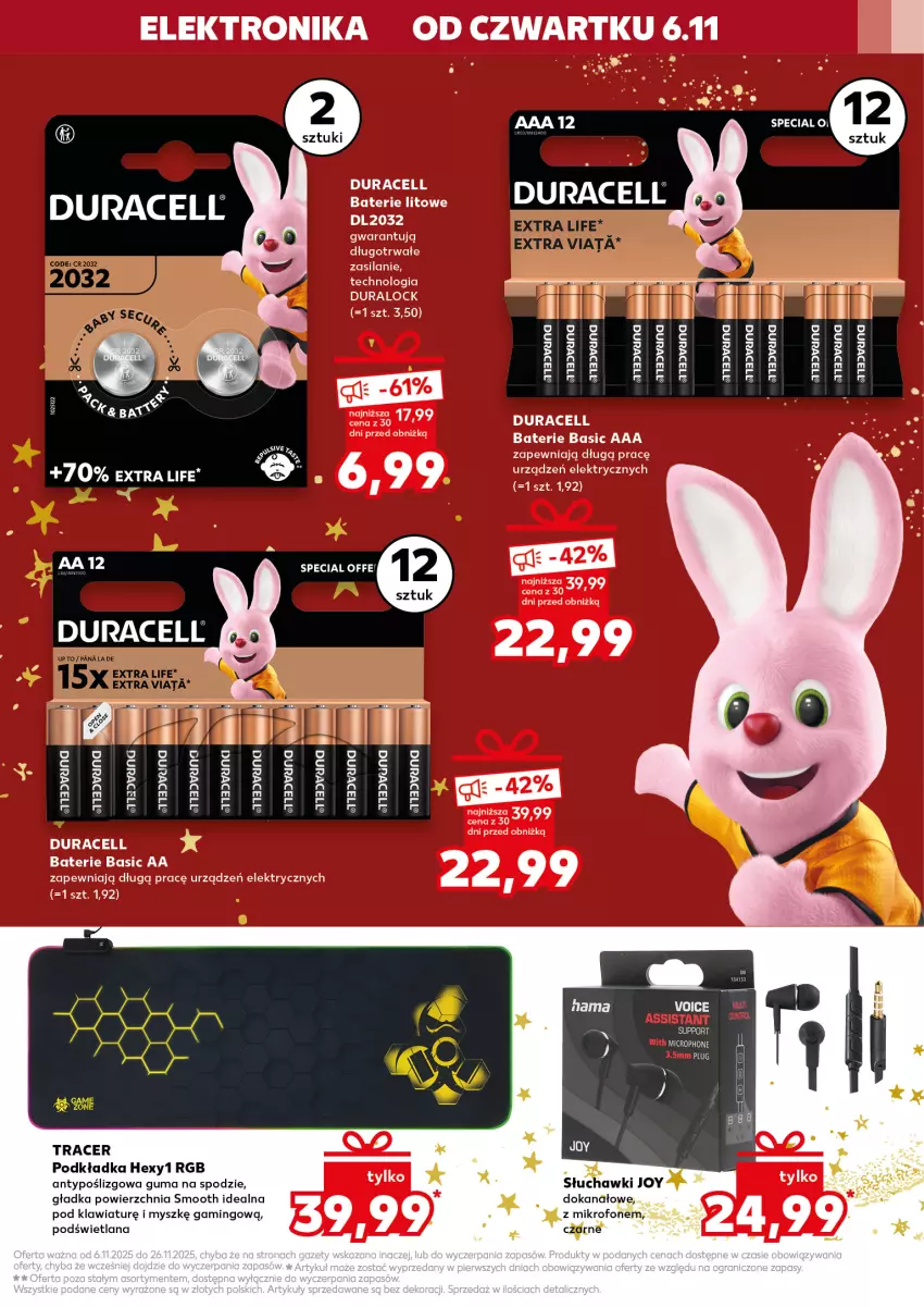Gazetka promocyjna Kaufland - Kaufland - ważna 13.11 do 26.11.2025 - strona 35 - produkty: Acer, Duracell, LANA, Mikrofon, Mysz, Podkład, Podkładka, Słuchawki