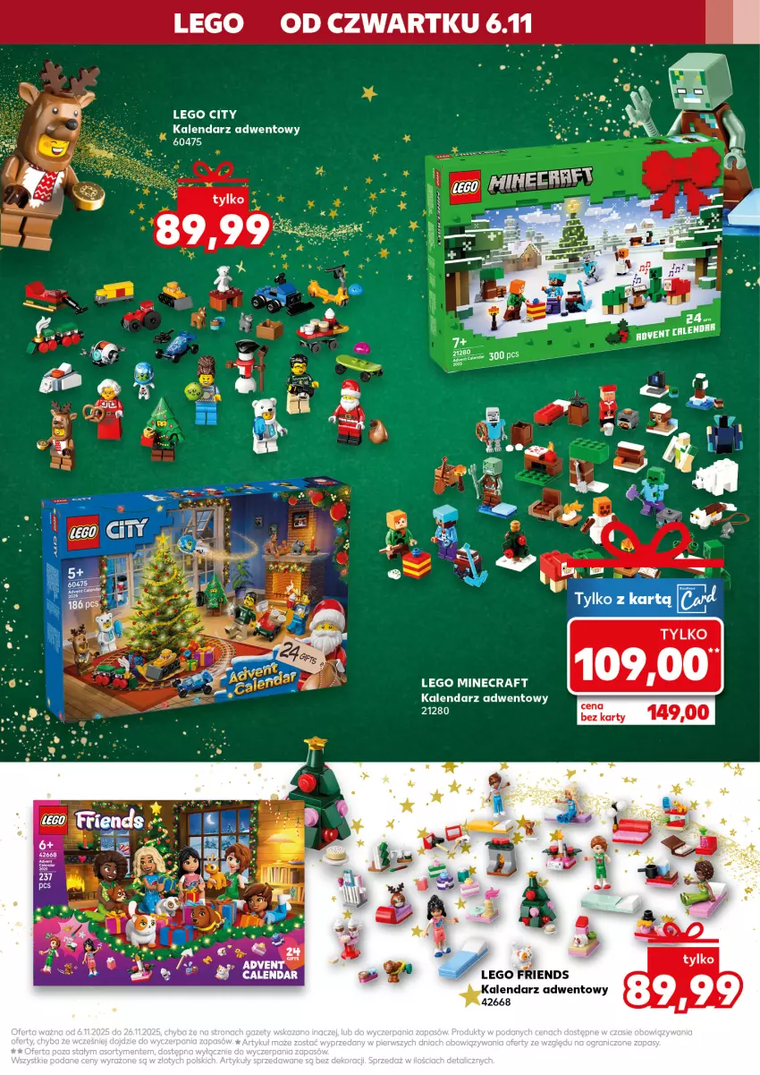 Gazetka promocyjna Kaufland - Kaufland - ważna 13.11 do 26.11.2025 - strona 5 - produkty: Kalendarz, Kalendarz adwentowy, LEGO, LEGO City, LEGO Friends, LEGO Minecraft, Minecraft