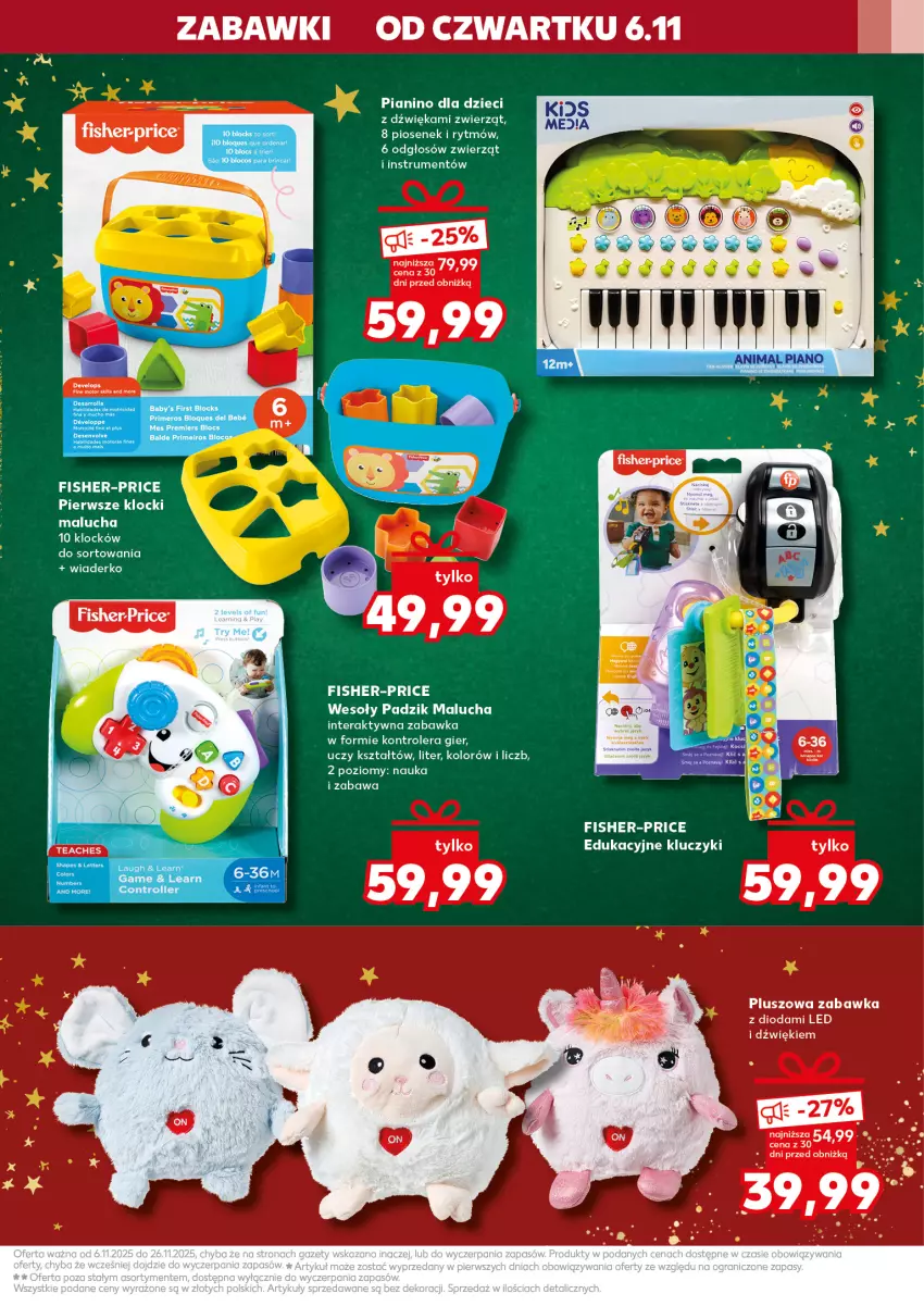 Gazetka promocyjna Kaufland - Kaufland - ważna 13.11 do 26.11.2025 - strona 9 - produkty: Fa, Fisher-Price, Klocki, Kontroler, LG, Rum, Tera, Zabawka