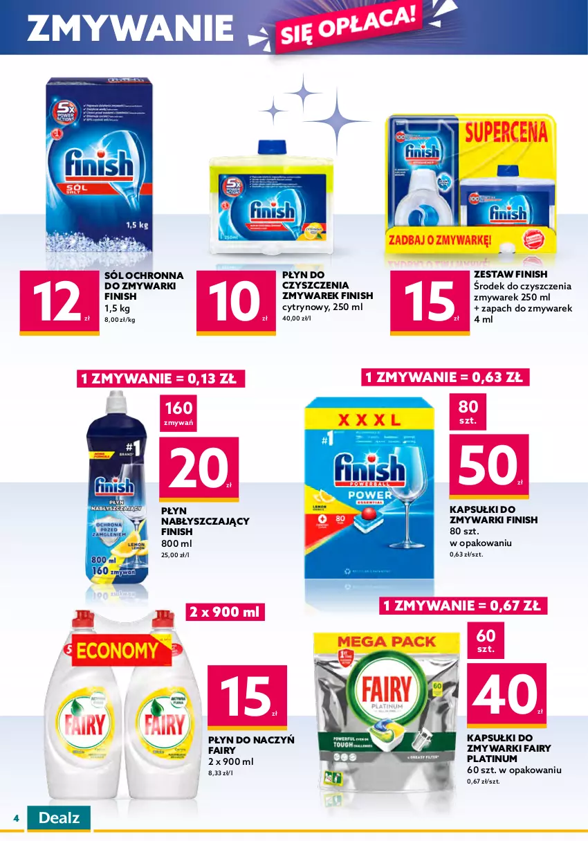 Gazetka promocyjna Dealz - NOWA GAZETKADeal się opłaca! - ważna 09.01 do 24.01.2023 - strona 4 - produkty: Ariel, Bref, Fa, Fairy, Finish, Kostka do wc, Mleczko, Mop, Odplamiacz, Piekarnik, Płyn do prania, Płyn nabłyszczający, Rama, Sól, Sprzątanie, Vileda, Wiadro, Wiadro z wyciskaczem, Zmywarki