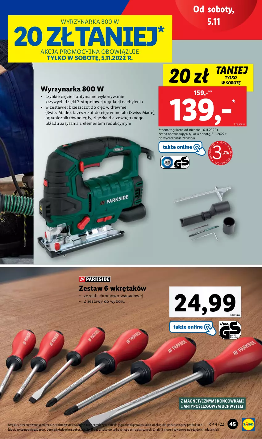 Gazetka promocyjna Lidl - GAZETKA - ważna 31.10 do 05.11.2022 - strona 49 - produkty: Gra, Top, Wkręt, Wyrzynarka