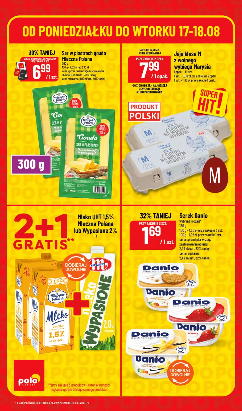 Gazetka promocyjna PoloMarket - Katalog Superhity - ważna 17.08 do 18.08.2026 - strona 4 - produkty: Danio, Gouda, Jaja, LANA, Mleko, Ser, Serek