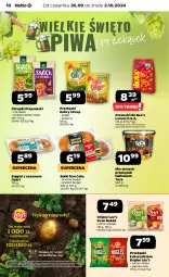 Gazetka promocyjna Netto - Netto Gazetka Food 39/24B - Gazetka - ważna od 02.10 do 02.10.2024 - strona 10 - produkty: Piwa, Gra, Orzeszki, Chipsy, Chrupki, Sezam, Bajgle, Burger, Przysnacki, Dan Cake, Lorenz, Grill, Lay’s, Krakersy